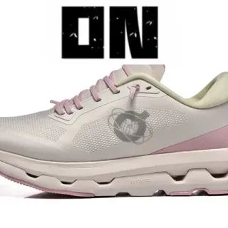 On Cloud Beige y Rosa Upper de malla ingenieril Sculpted CloudTec Media suela Zapatillas Lifestyle