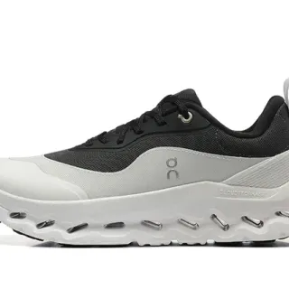 On Cloud Negro Blanco Media suela Malla y Sintético Superior Zapatillas Lifestyle