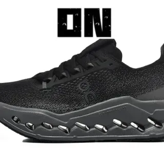 On Cloudmonster Black Running Shoes