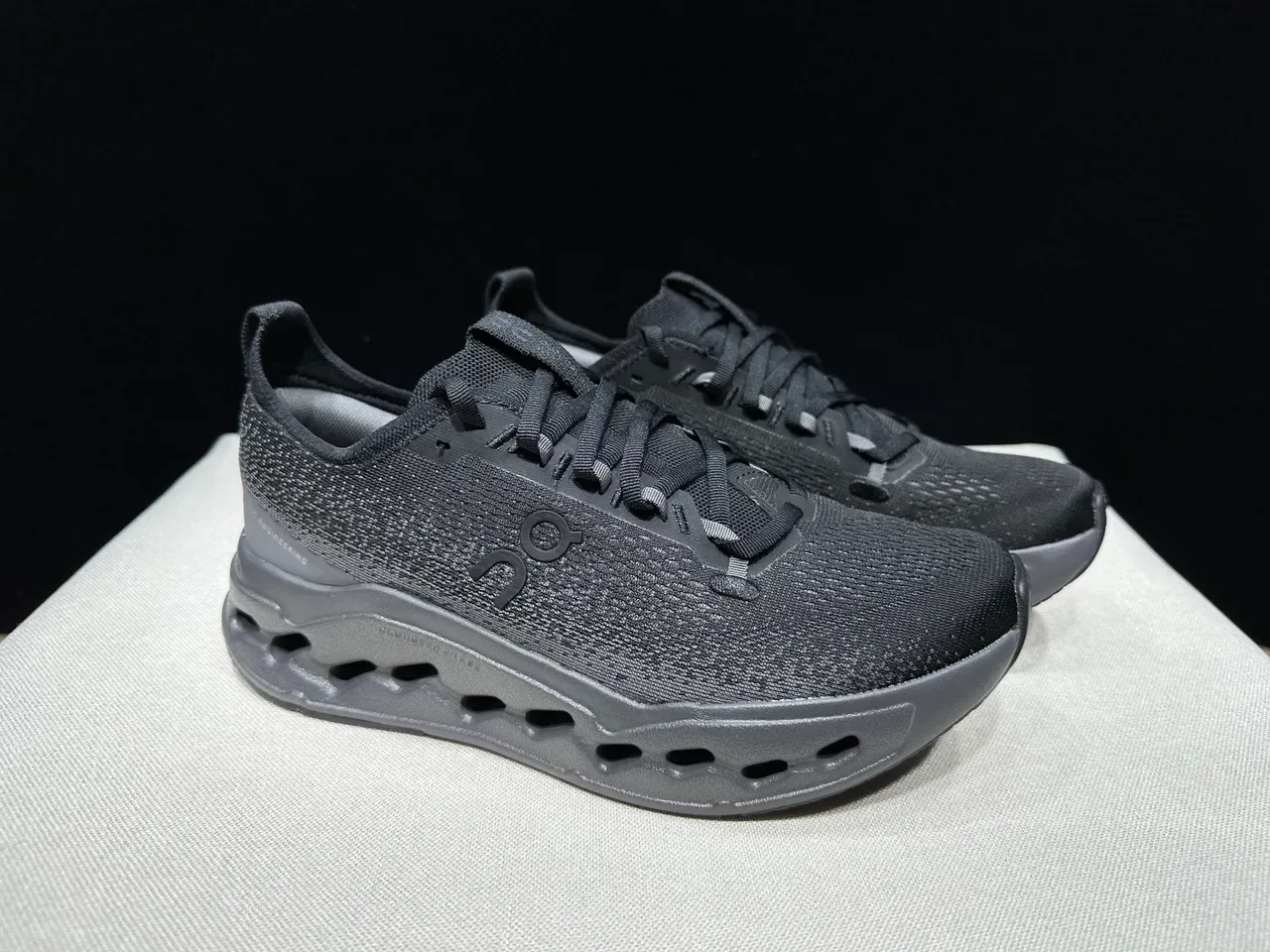 On Cloudmonster Black Running Shoes 7