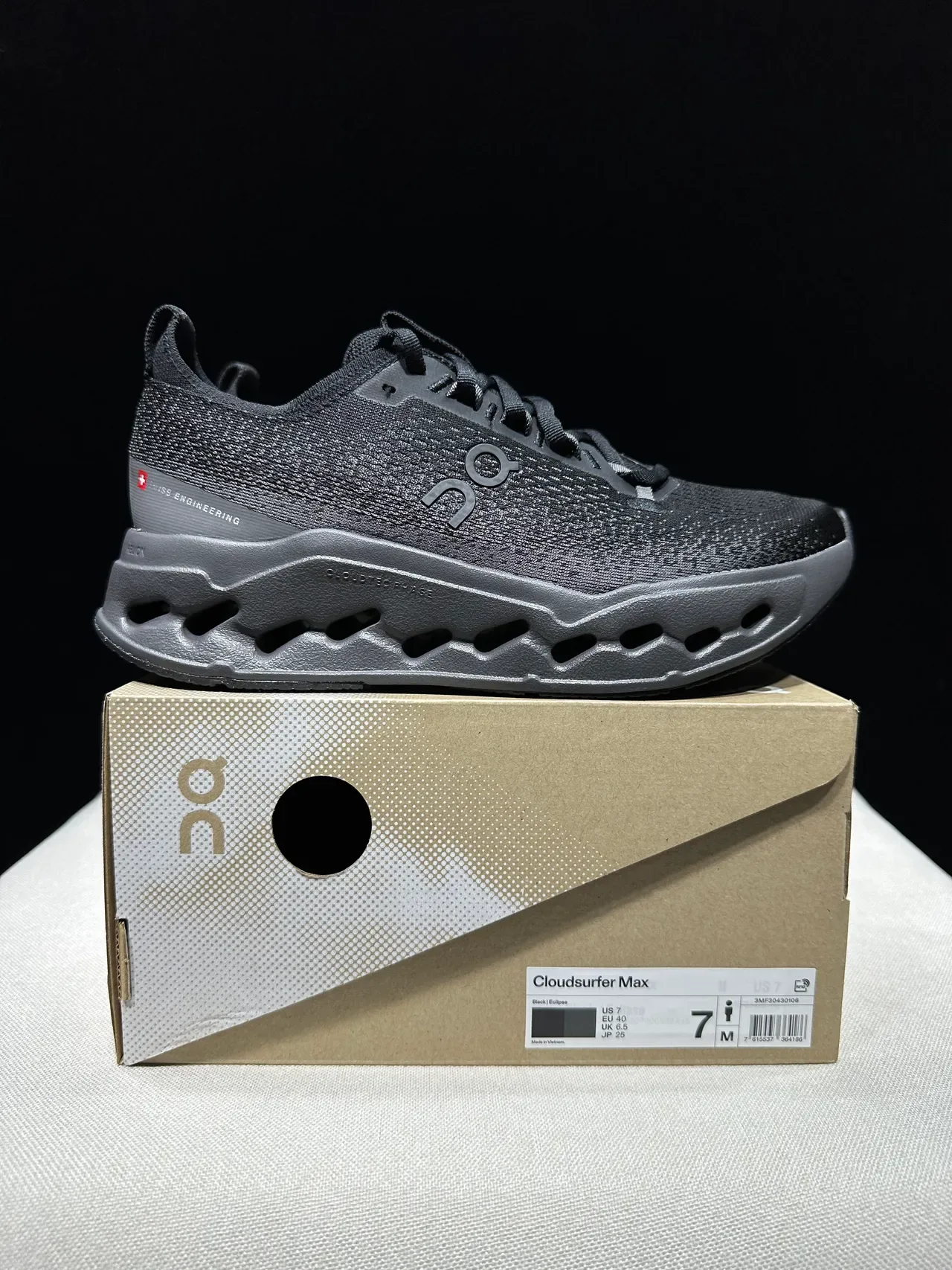 On Cloudmonster Black Running Shoes 8