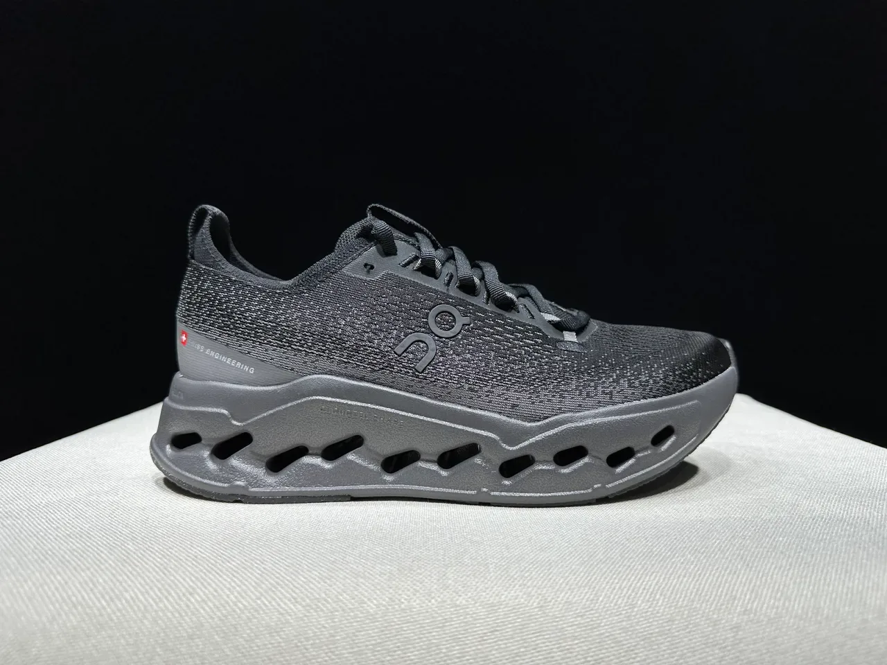 On Cloudmonster Black Running Shoes 10