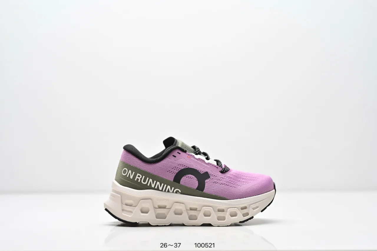 On Cloudmonster Black White Running Shoes 3