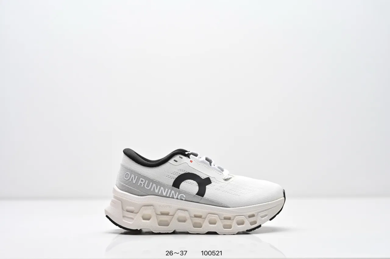 On Cloudmonster Black White Running Shoes 8