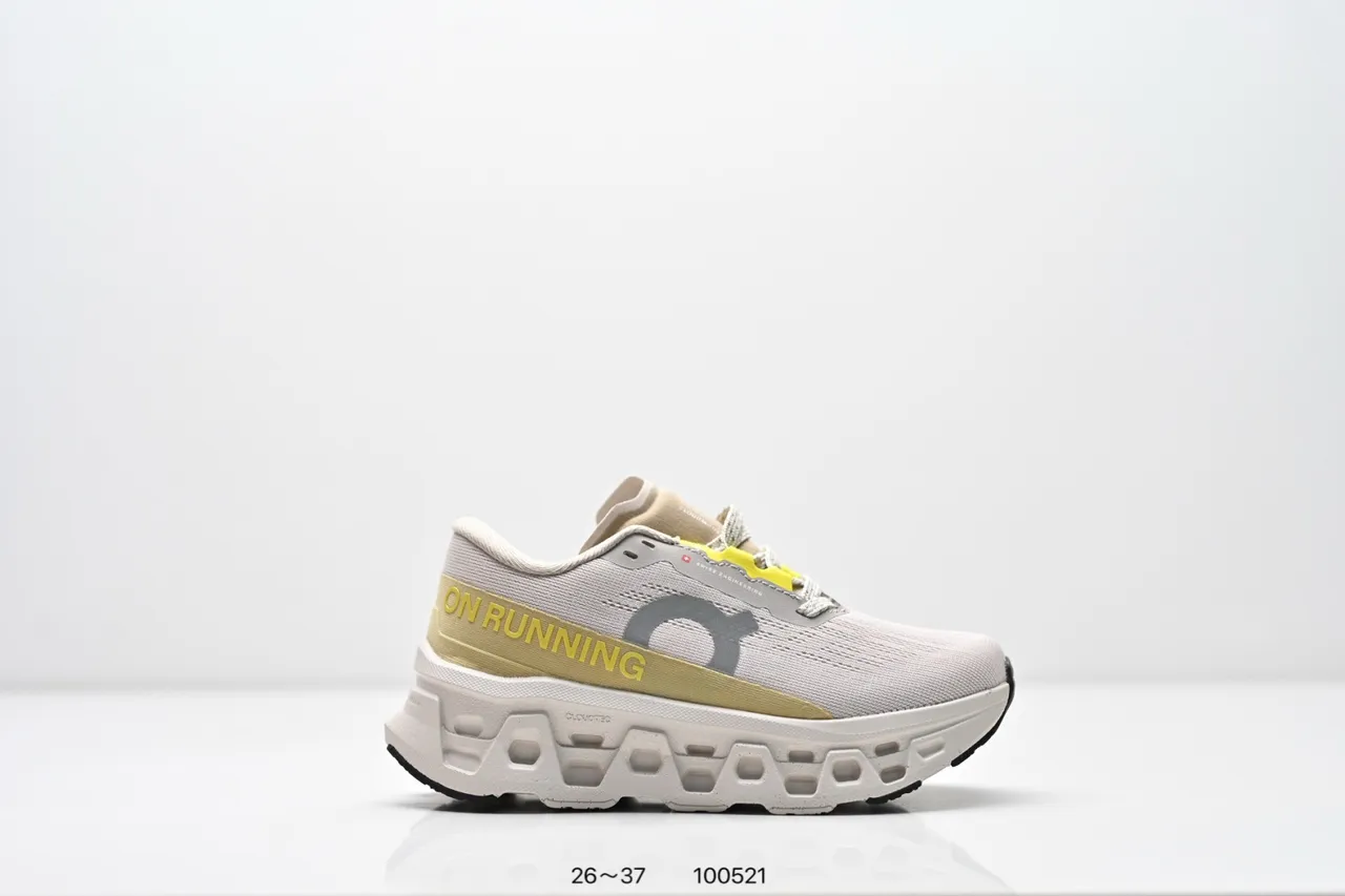 On Cloudmonster Black White Running Shoes 9