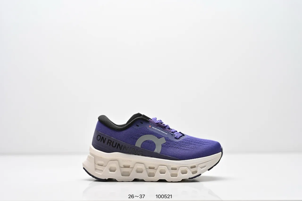 On Cloudmonster Black White Running Shoes 11