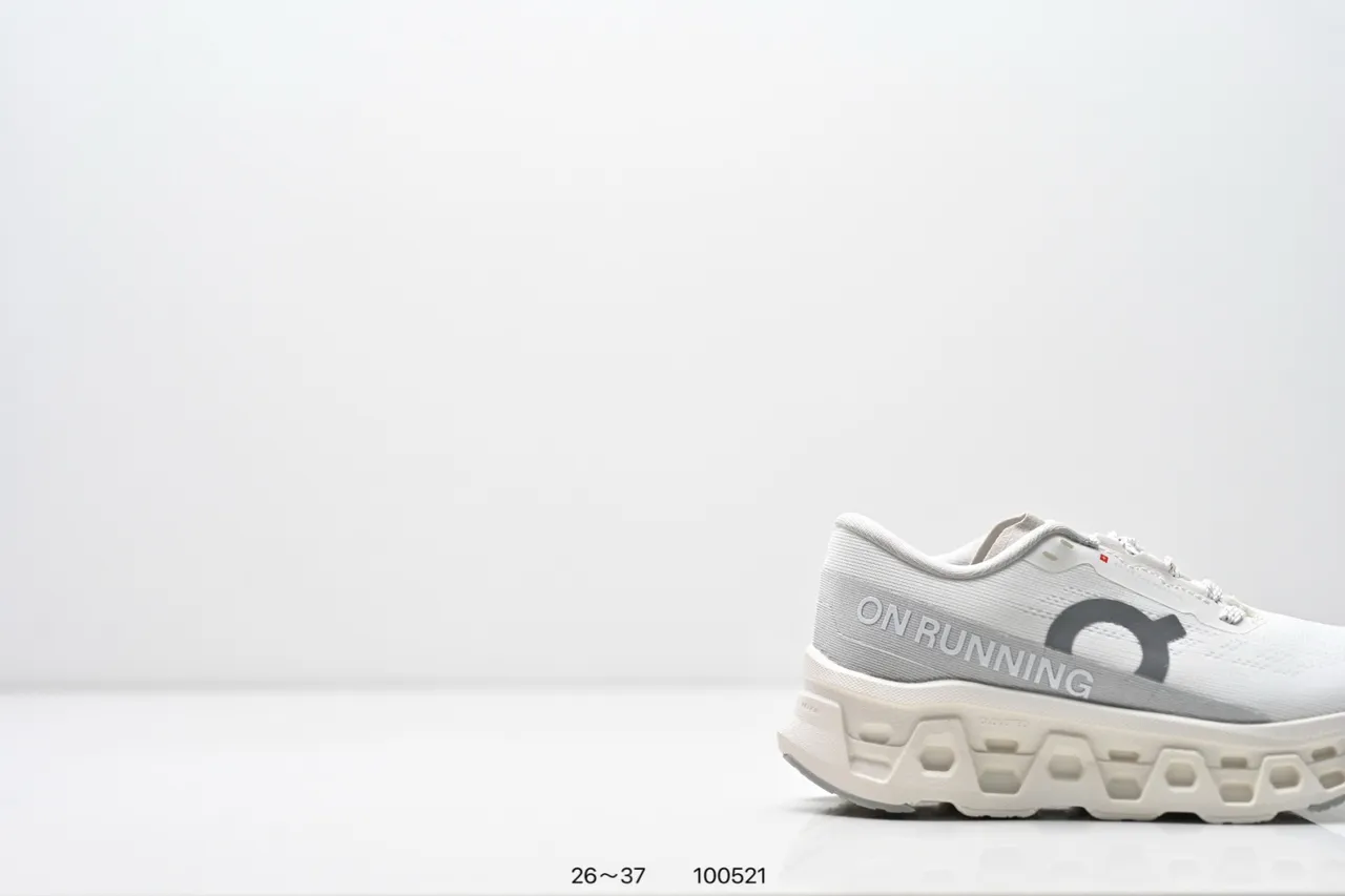 On Cloudmonster Black White Running Shoes 12