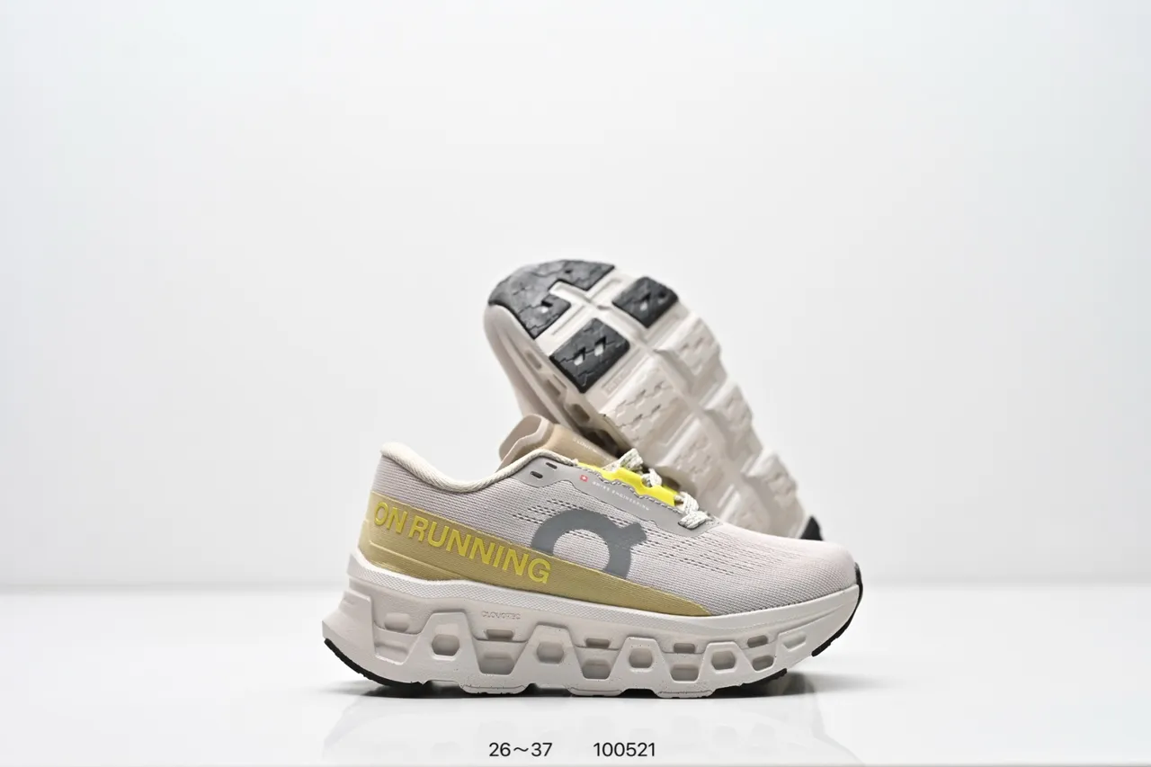 On Cloudmonster Black White Running Shoes 23