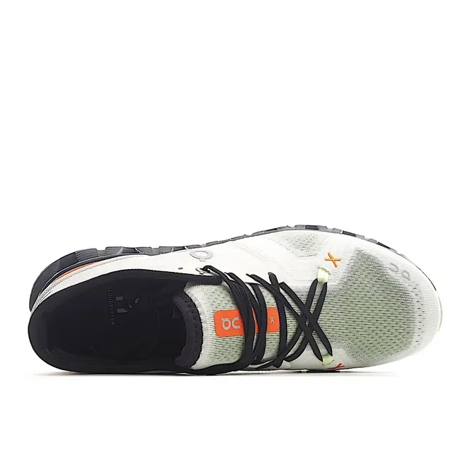 On Cloudmonster Off-White Black Orange Running Shoes 7
