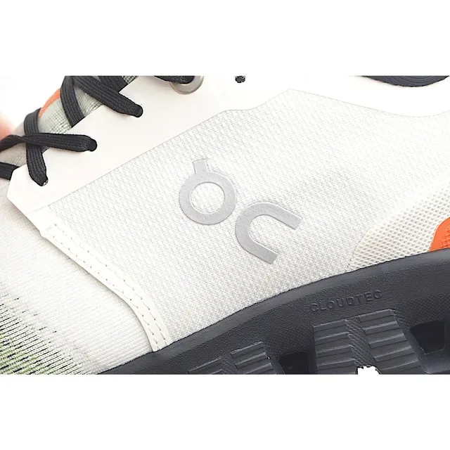 On Cloudmonster Off-White Black Orange Running Shoes 9