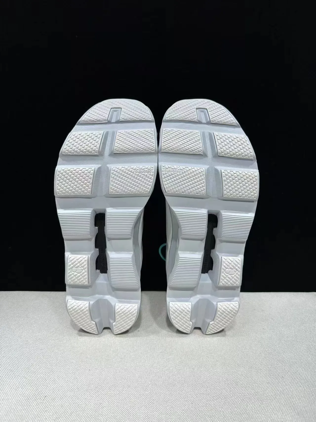 On Cloudmonster White Gray Running Shoes 6