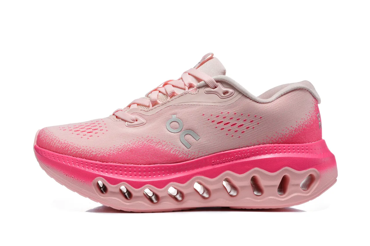 On Cloudsurfer 3 Pink Red Running Shoes 4