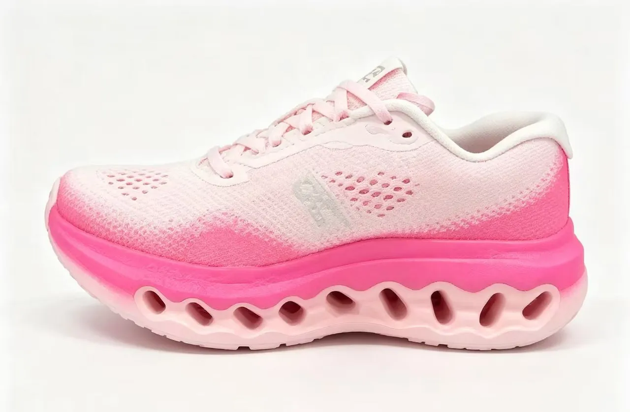 On Cloudsurfer 3 Pink Red Running Shoes 5