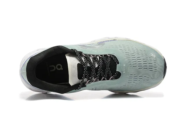 On Verde Púrpura Malla Ingenierizada Superior Hueca Hexagonal CloudTec Pods Zapatillas de correr 3