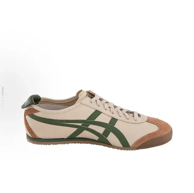 Onitsuka Tiger Mexico 66 Beige Green Brown Lifestyle Sneakers 4