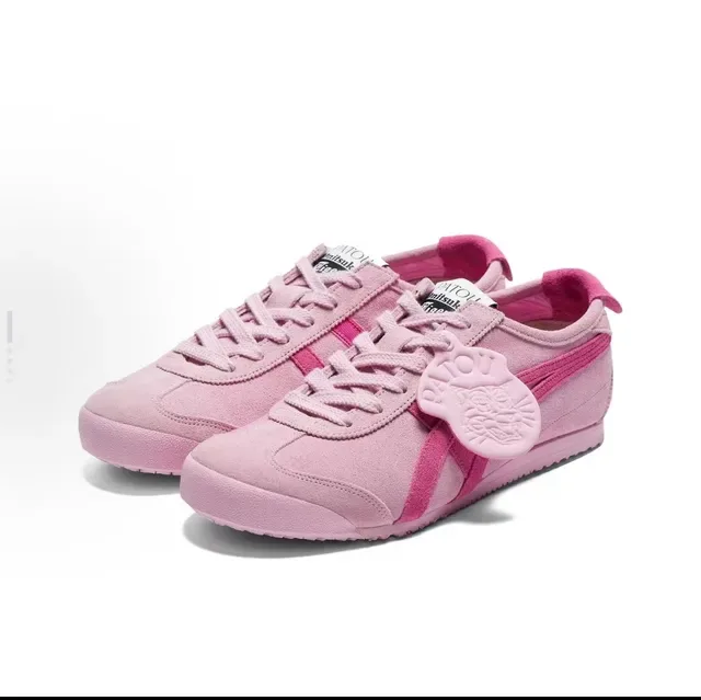 Onitsuka Tiger Mexico 66 Pink Suede Lifestyle Sneakers 4