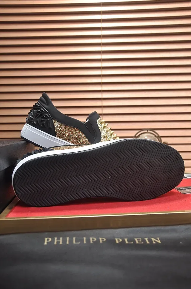Philipp Plein Chaussures Lifestyle Slip-On avec Glitter et Clous 2