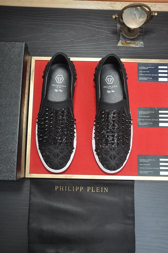 Philipp Plein Chaussures Lifestyle Slip-On avec Glitter et Clous 6