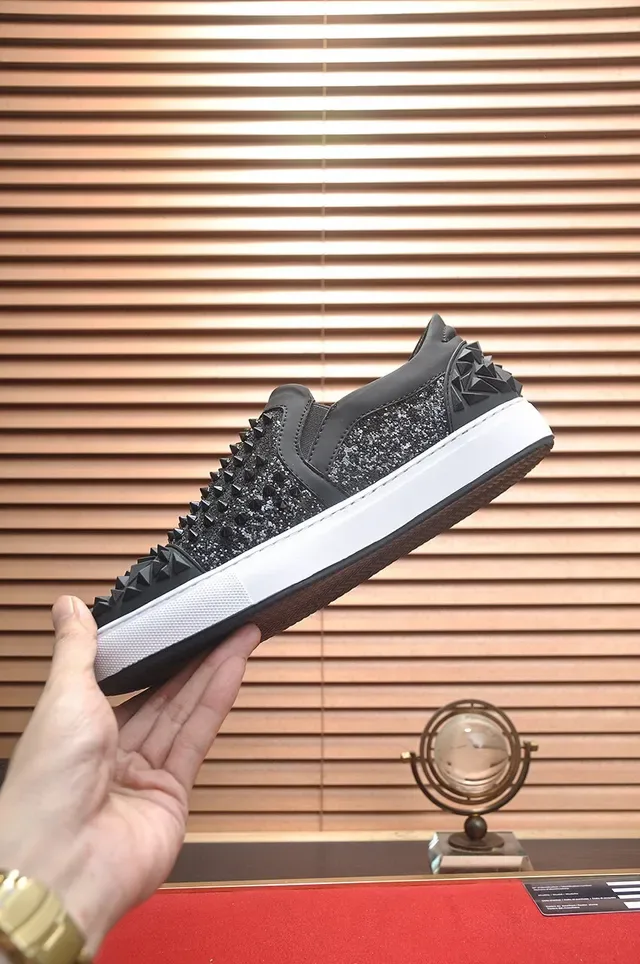 Philipp Plein Chaussures Lifestyle Slip-On avec Glitter et Clous 8