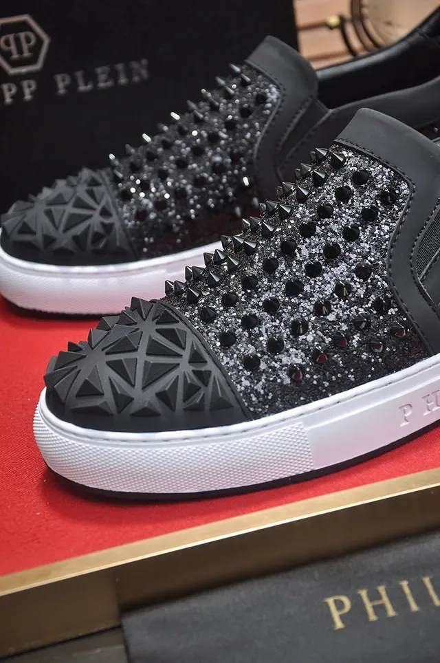 Philipp Plein Chaussures Lifestyle Slip-On avec Glitter et Clous 11