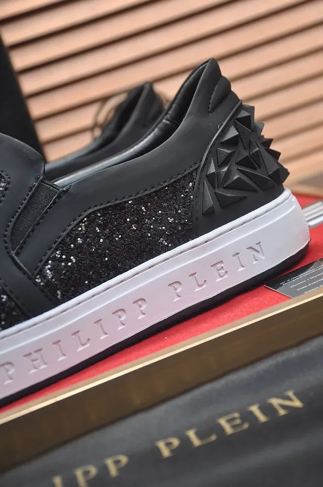 Philipp Plein Chaussures Lifestyle Slip-On avec Glitter et Clous 12