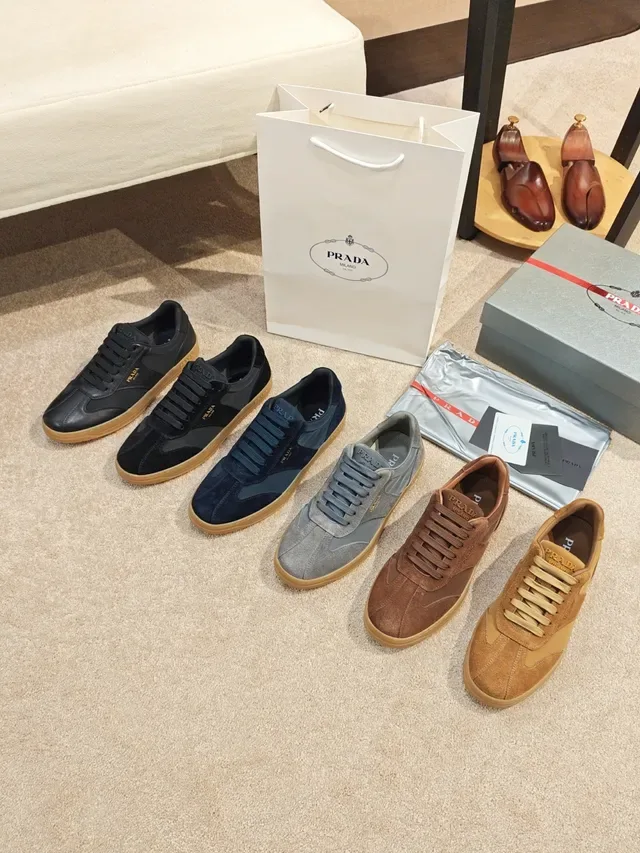 Prada Black and Beige Lifestyle Sneakers 2