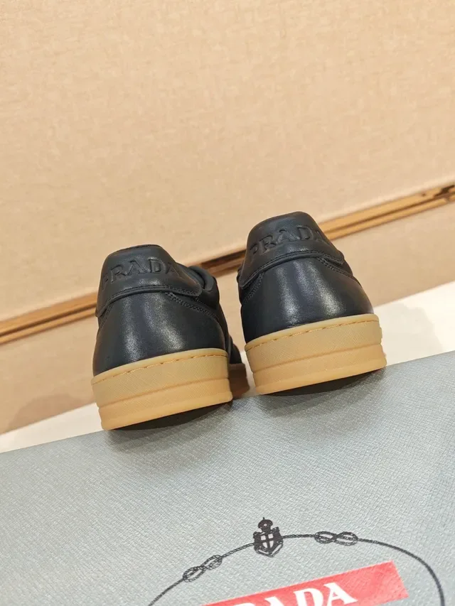 Prada Black and Beige Lifestyle Sneakers 4