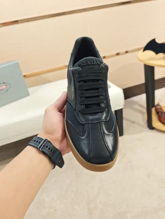 Prada Black and Beige Lifestyle Sneakers 6