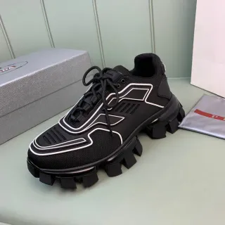 Prada Cloudbust أحذية رياضية كانكي أسود وأبيض