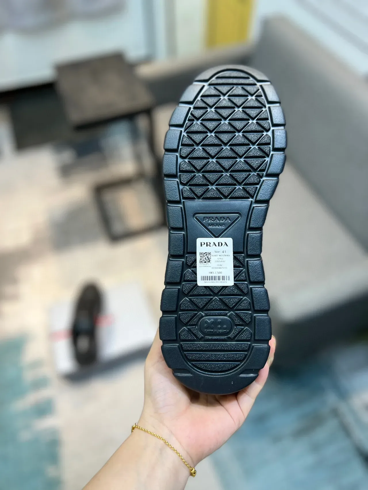 Prada Cloudbust Black Leather Lifestyle Sneakers 9