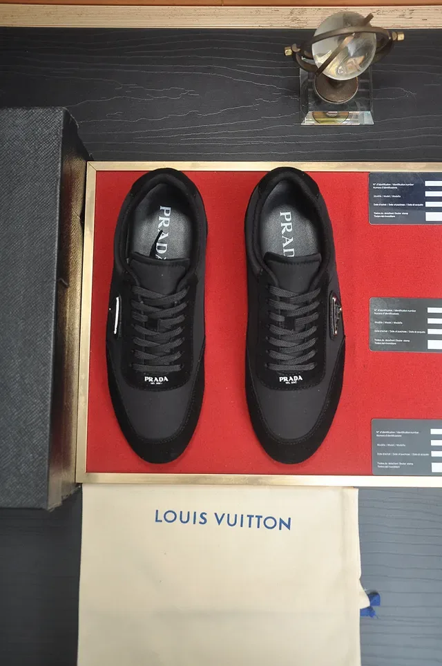Prada Cloudbust Black Suede and Nylon Lifestyle Sneakers 5