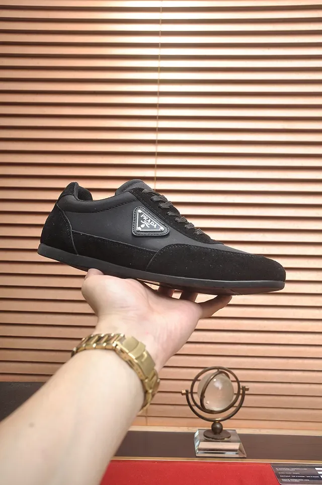 Prada Cloudbust Black Suede and Nylon Lifestyle Sneakers 8