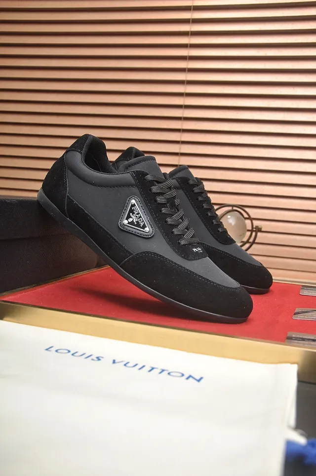 Prada Cloudbust Black Suede and Nylon Lifestyle Sneakers 9