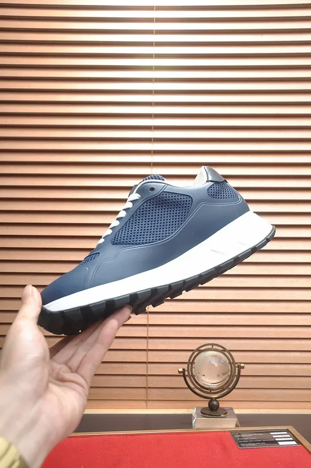 Prada Cloudbust Navy and White Lifestyle Sneakers 5