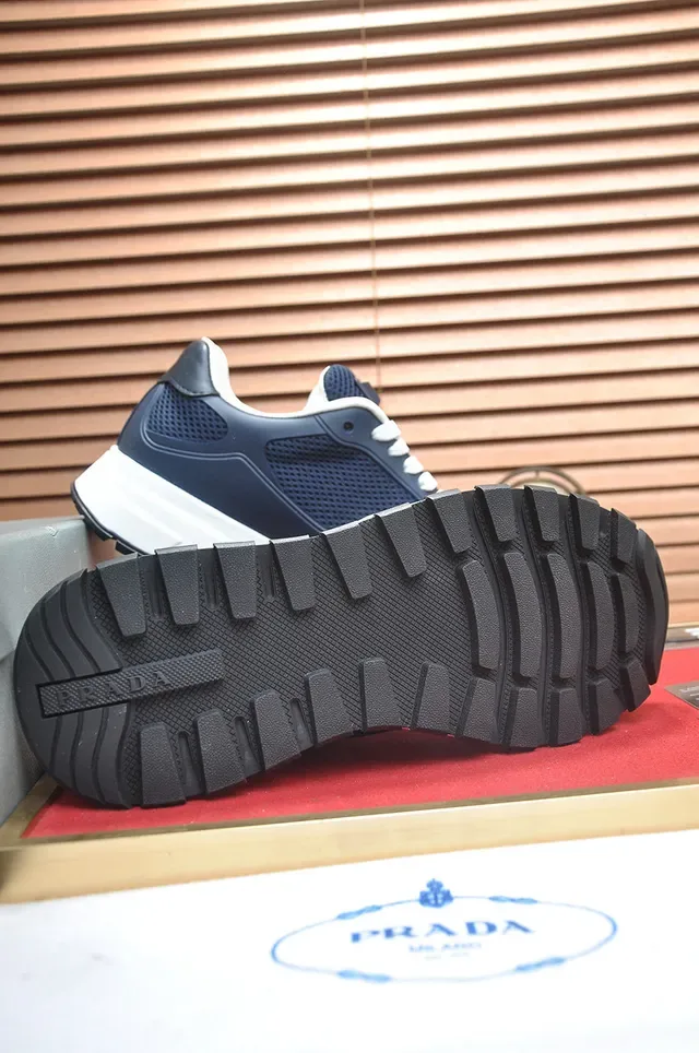 Prada Cloudbust Navy and White Lifestyle Sneakers 7