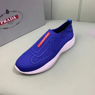 Prada Cloudbust أزرق ملكي حذاء رياضي لايف ستايل سلايب أون