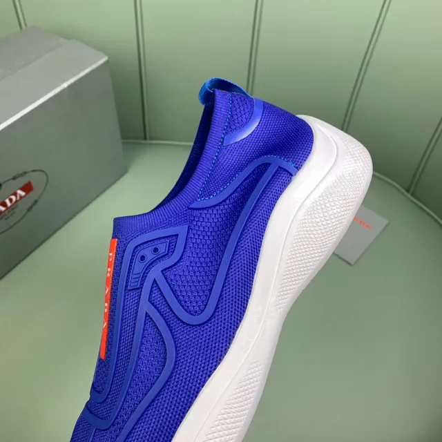 Prada Cloudbust Royal Blue Slip-On Lifestyle Sneakers 2