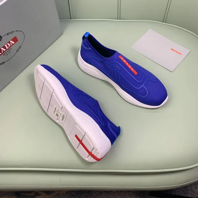 Prada Cloudbust Royal Blue Slip-On Lifestyle Sneakers 3