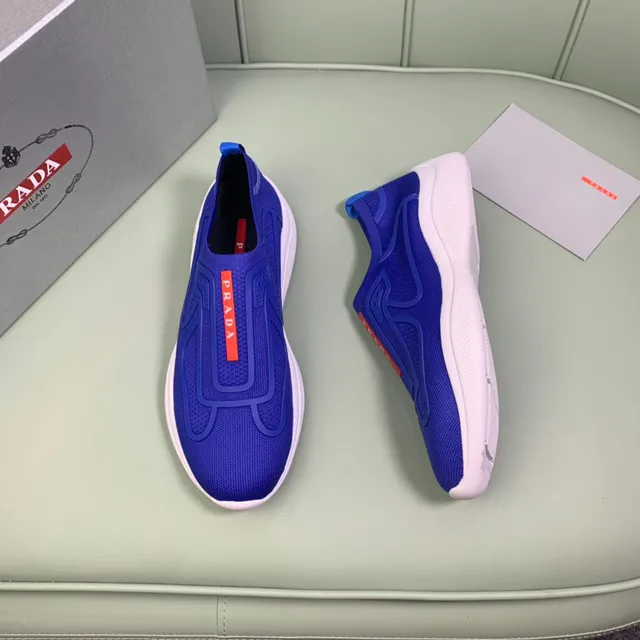 Prada Cloudbust Royal Blue Slip-On Lifestyle Sneakers 5