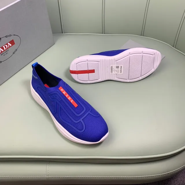 Prada Cloudbust Royal Blue Slip-On Lifestyle Sneakers 8