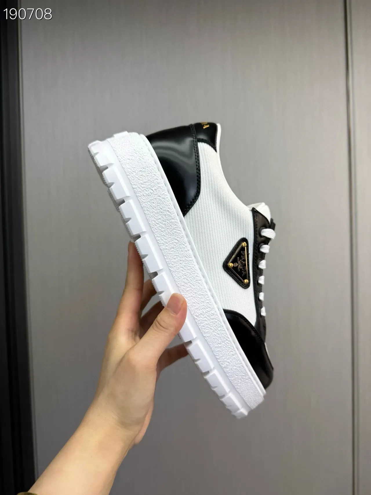 Prada Cloudbust White and Black Lifestyle Sneakers 2