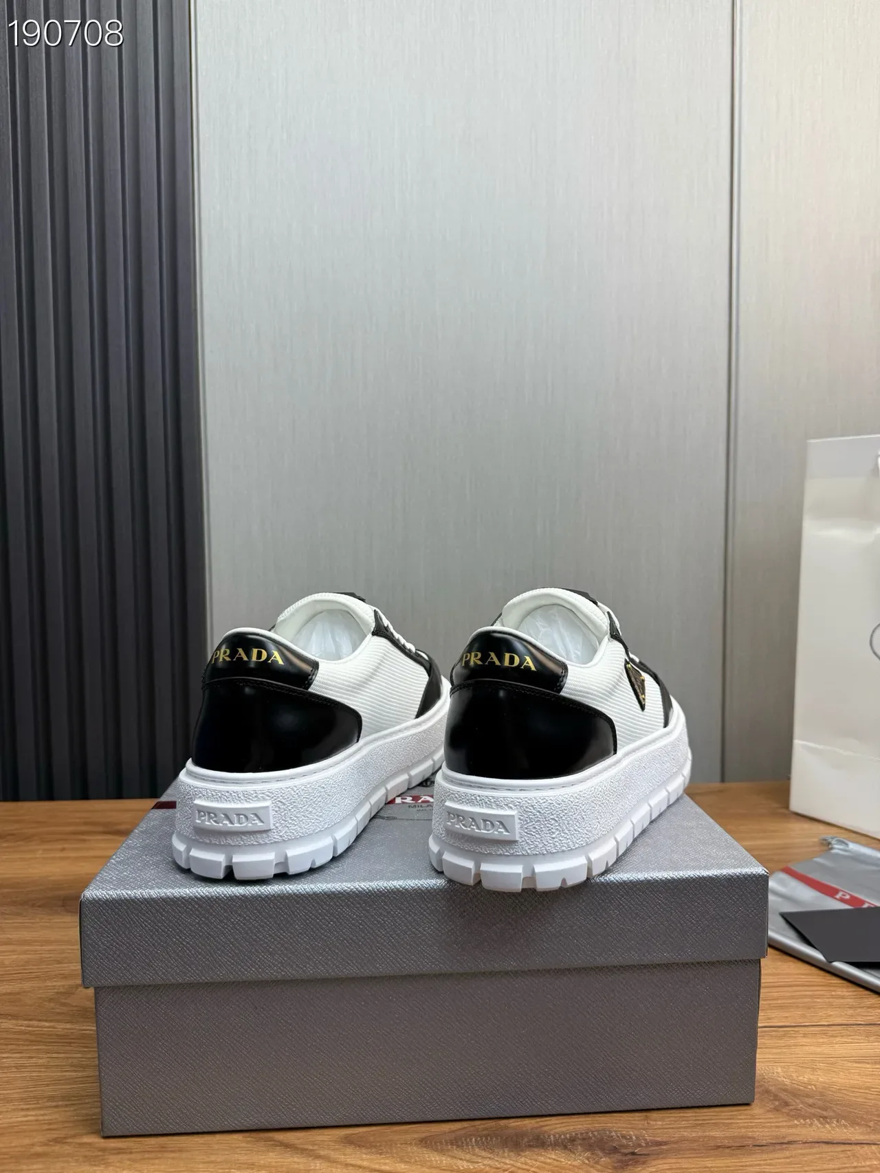 Prada Cloudbust White and Black Lifestyle Sneakers 6