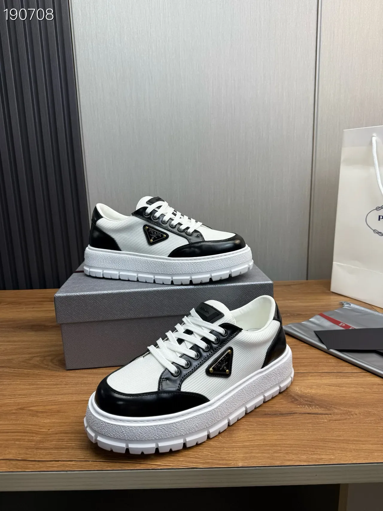 Prada Cloudbust White and Black Lifestyle Sneakers 7