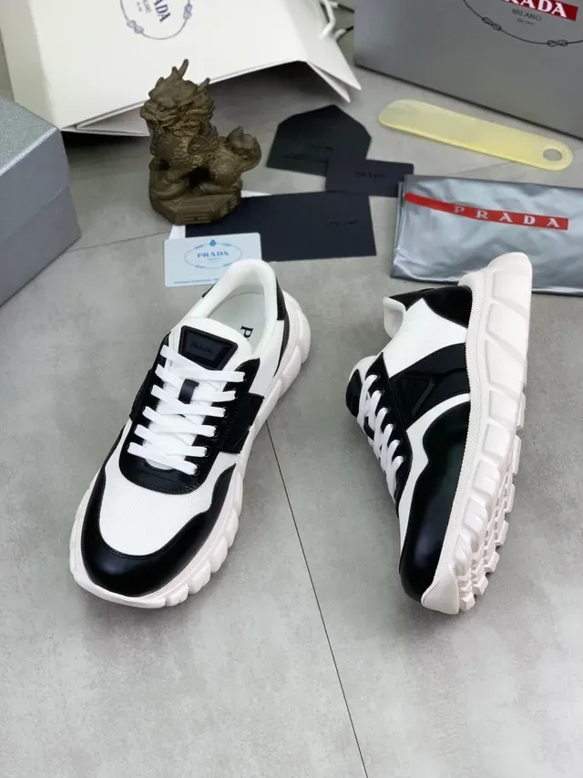 Prada Cloudbust White and Black Lifestyle Sneakers 5
