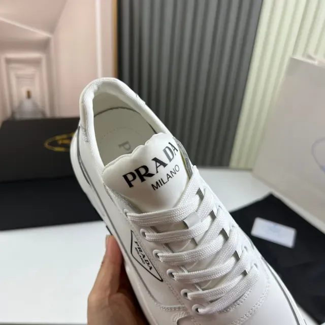 Prada Cloudbust White Leather Chunky Sneakers 3