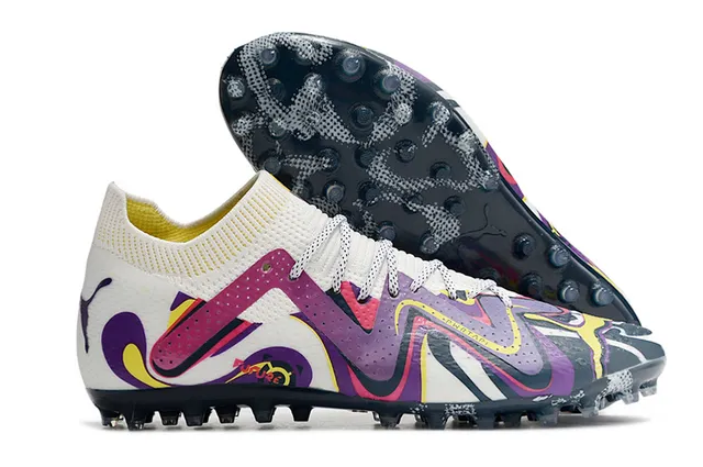 Puma Future Essence Chaussures de football tricotées multicolores en gazon artificiel 6