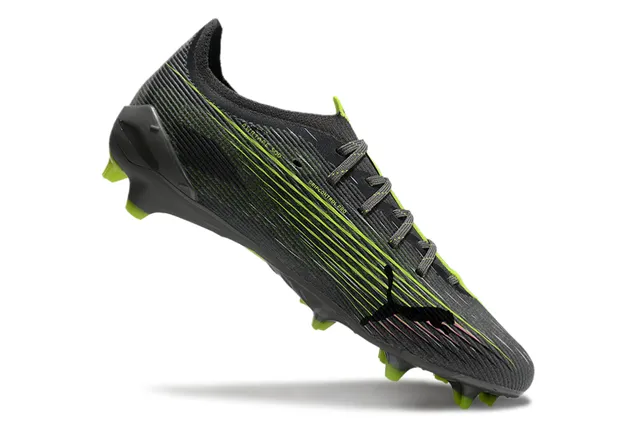 Puma Future Z Noir Vert Col Bas Texturé Synthétique Supérieur Firm-Ground Chaussures de Football 2