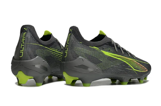 Puma Future Z Noir Vert Col Bas Texturé Synthétique Supérieur Firm-Ground Chaussures de Football 5