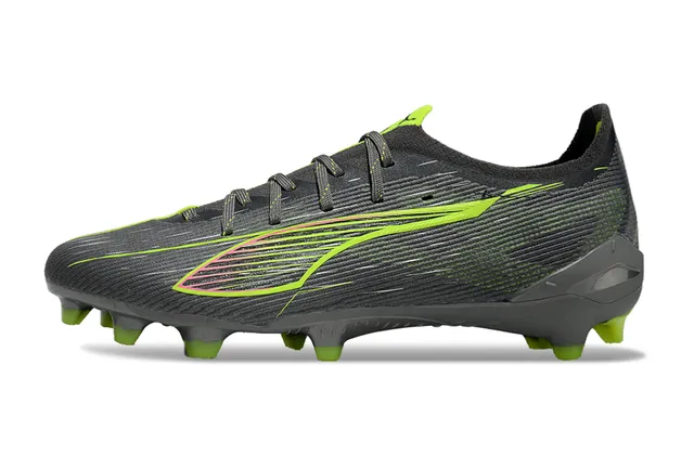 Puma Future Z Noir Vert Col Bas Texturé Synthétique Supérieur Firm-Ground Chaussures de Football 7