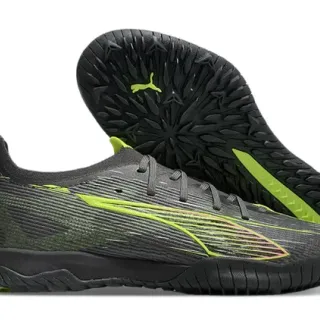 Puma Future Z Black Green Low-Cut Textured Synthetic Upper Indoor Soccer Shoes